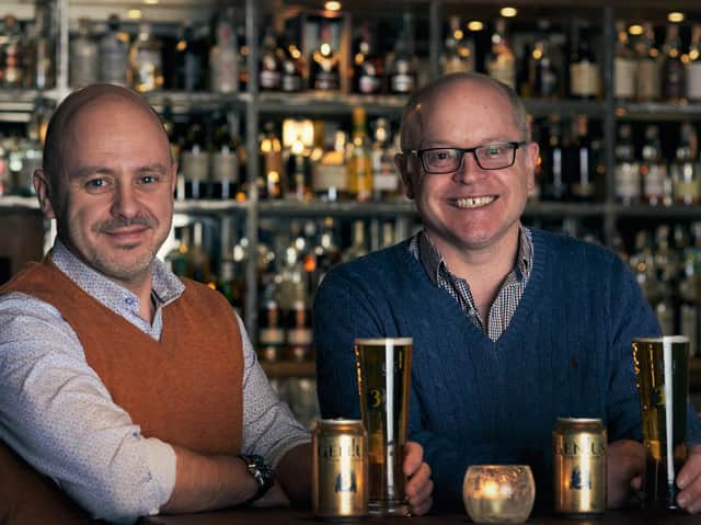 Genius Brewing co-founders Jason Clarke and Charlie Craig. Picture: Contributed