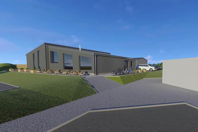 A 3D render of the micro-distillery set to open in John OGroats in 2021. Picture: Contributed