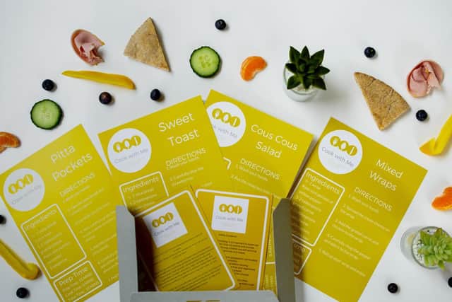 Each Cook with Me recipe pack has been designed to support 'positive wellbeing and develop numeracy and literacy skills'. Picture: contributed.