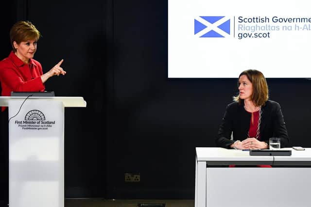 First Minister Nicola Sturgeon has assured the public that Scotland has a plan to combat the virus. Picture: Jeff J Mitchell