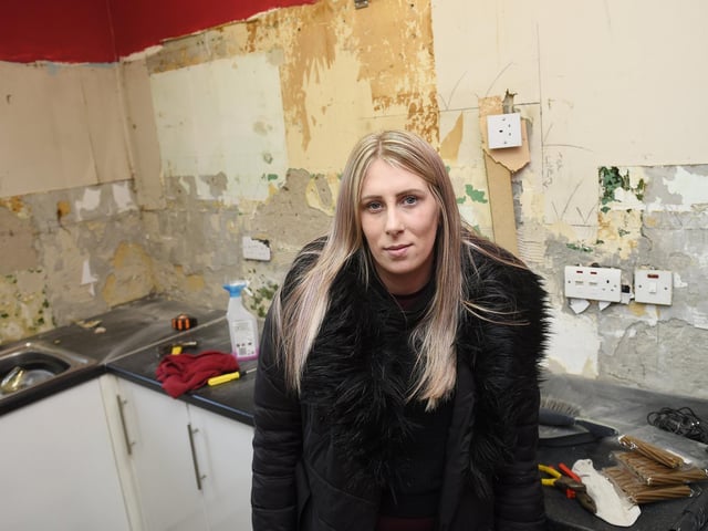 Kelly Jeffrey needs a new kitchen to accommodate a new boiler after her old one was destroyed