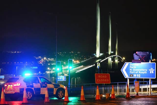 The Queensferry Crossing has been closed since Monday night. Picture: Michael Gillen