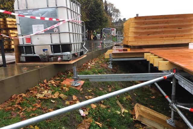 Council concerns over the scaffolding were not made public despite stories in the Evening News (Photo: Contributed)