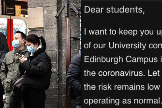 An email has been sent to students at Heriot Watt University.