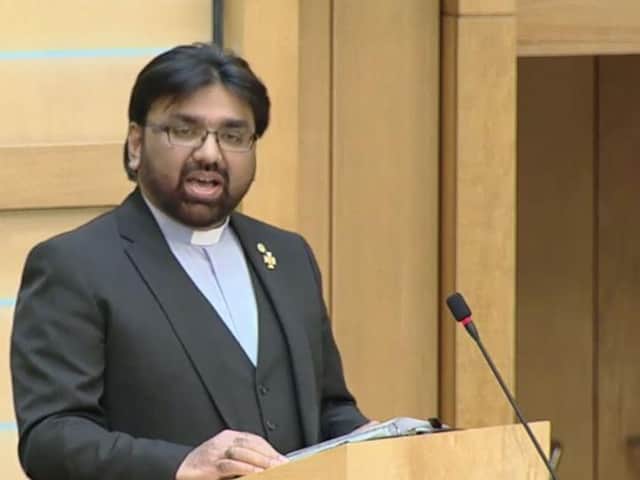 Aftab Gohar addressed MSPs today