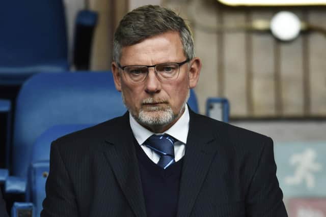Craig Levein was sacked as Hearts manager after winning eight points from 11 games. Daniel Stendel has won seven points from 11 league games. Picture: Rob Casey / SNS