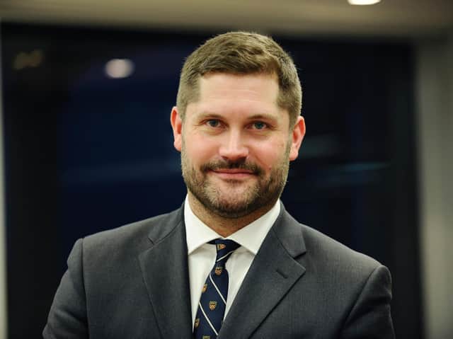 Construction sector specialist and senior associate Craig Macphee, who collected the award on behalf of colleagues. Picture: Contributed