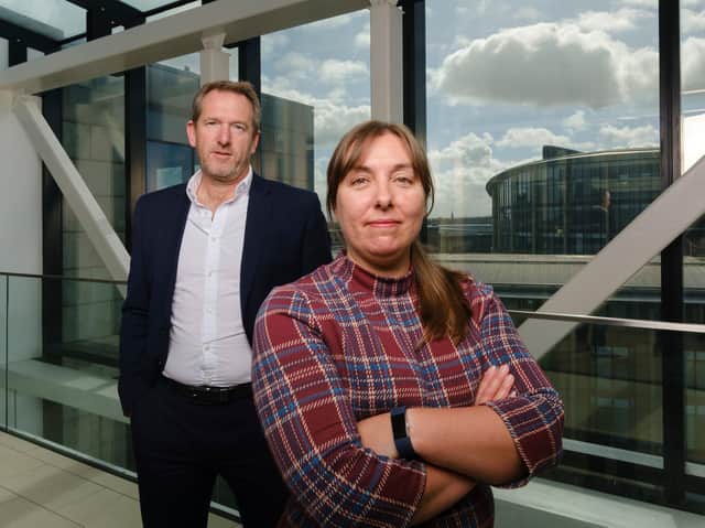 Les Bayne and Michelle Hawkins, joint MDs at Accenture in Scotland. Picture: Contributed