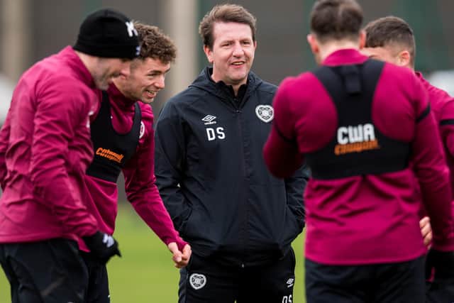 Hearts manager Daniel Stendel during training. Picture: Ross Parker / SNS