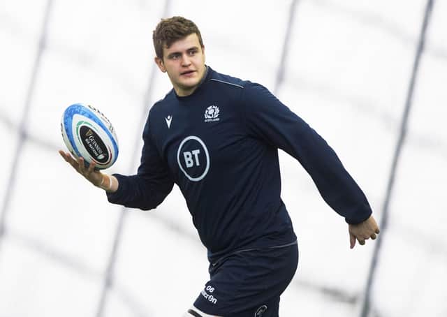 Scotland lock Scott Cummings will be calling the lineouts against Italy. Picture: Paul Devlin / SNS