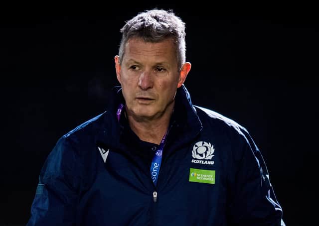 Scotland U20 coach Sean Lineen hopes the crowd noises in training will help his players cope better with match situations. Picture: Ross Parker / SNS