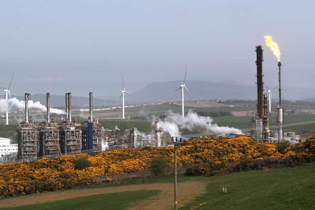 Flaring at the Mossmorran ethylene plant has lit up the sky over Fife (Picture: PA)