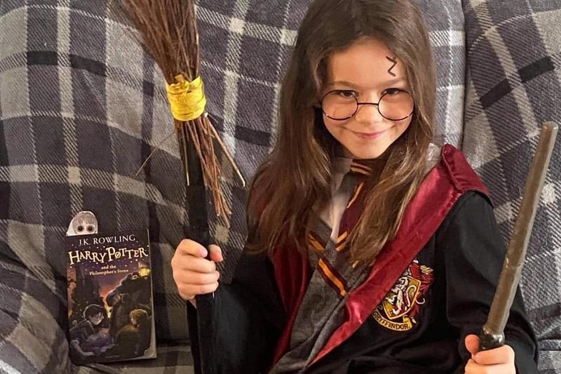 Lexie (eight) as Harry Potter