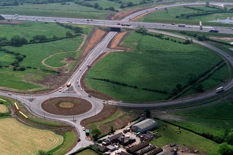 Junction 31a of the M6 motorway at Preston, and the site of what is now HPL Motors Used Car Supermarket, and further back, Rybrook Volvo and Inchcape Land Rover