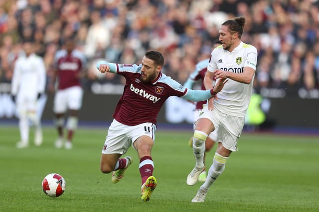 6 - Couldn't make a telling difference in the opposition half or stop West Ham from creating in his area of the pitch.
Photo by Alex Pantling/Getty Images.