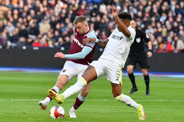 6 - Another who struggled to get forward to any real effect. Forced off by the effects of a first half collision with Meslier.
Photo by JUSTIN TALLIS/AFP via Getty Images.