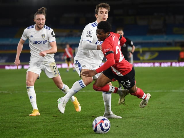 When Southampton midfielder Nathan Tella fell in the box, it looked like Diego Llorente was the man responsible before VAR adjudged that Tella had tripped himself over the Spaniard’s legs.