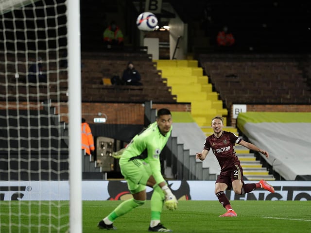 Luke Ayling treated Leeds United fans to his full mane of hair when celebrating what he thought was his first Premier League goal against Fulham at Craven Cottage. VAR’s ruling was cruelly tight, and Tyler Roberts’ offside position denied Ayling his glory.