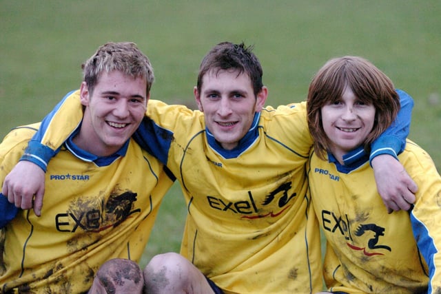 Wakefield United v Exel, Wakefield and District League Division 3.Exel goal scorers in the 3-2 win against Wakefield United, from left, Craig Kemp, Dale Stogden and Mark Tranmer.