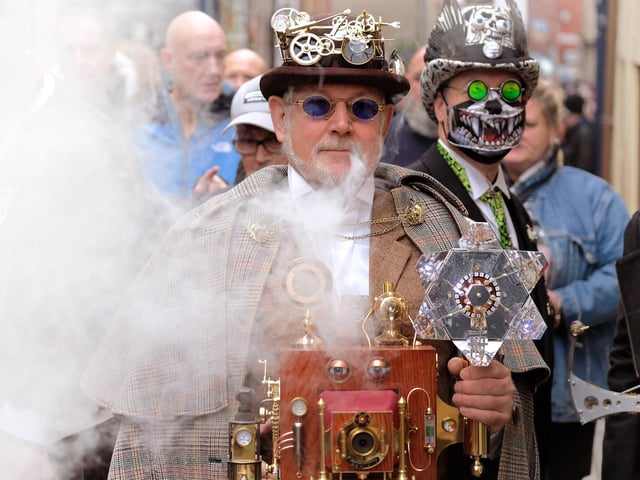 The goths return to Whitby's Goth Weekend after Covid cancellations.