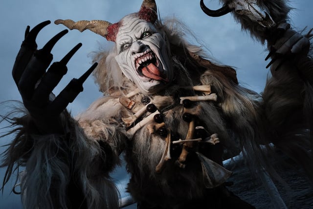 Creatures descend on the Krampus Run in Whitby.