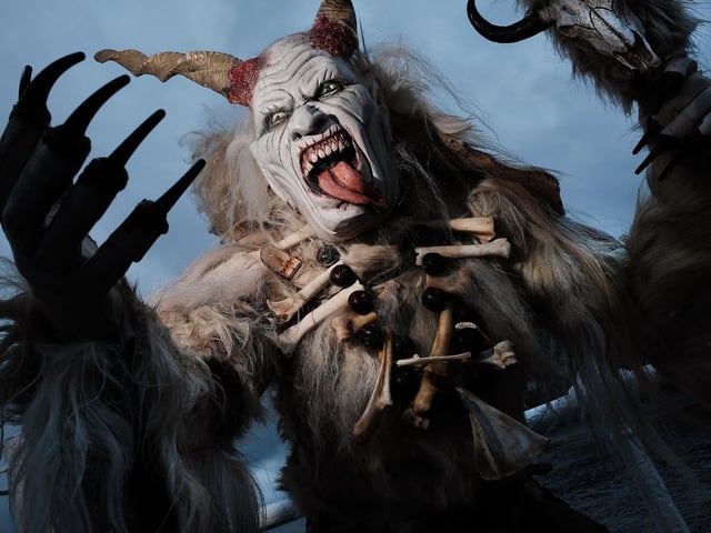 Creatures descend on the Krampus Run in Whitby.