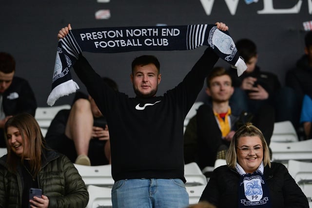PNE fans at Swansea