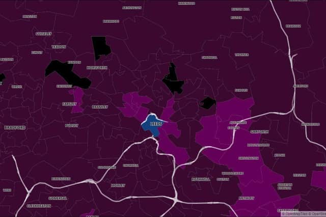 Here we reveal the Leeds areas where Covid rates are falling the fastest (Photo: Gov.uk)
