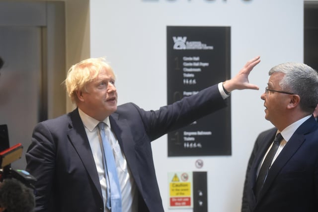 The Winter Gardens was the final stop on Boris Johnson's tour of Blackpool