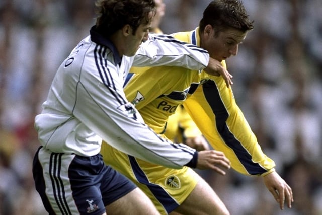 Michael Bridges takes on Tottenham Hotspur's Mauricio Taricco during the Premiership clash at White Hart Lane in August 1999.
