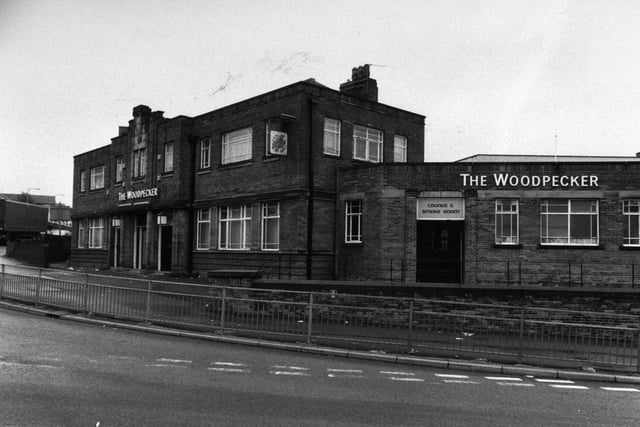 The Woodpecker pub pictured in January 1989 just months before it was demolished.