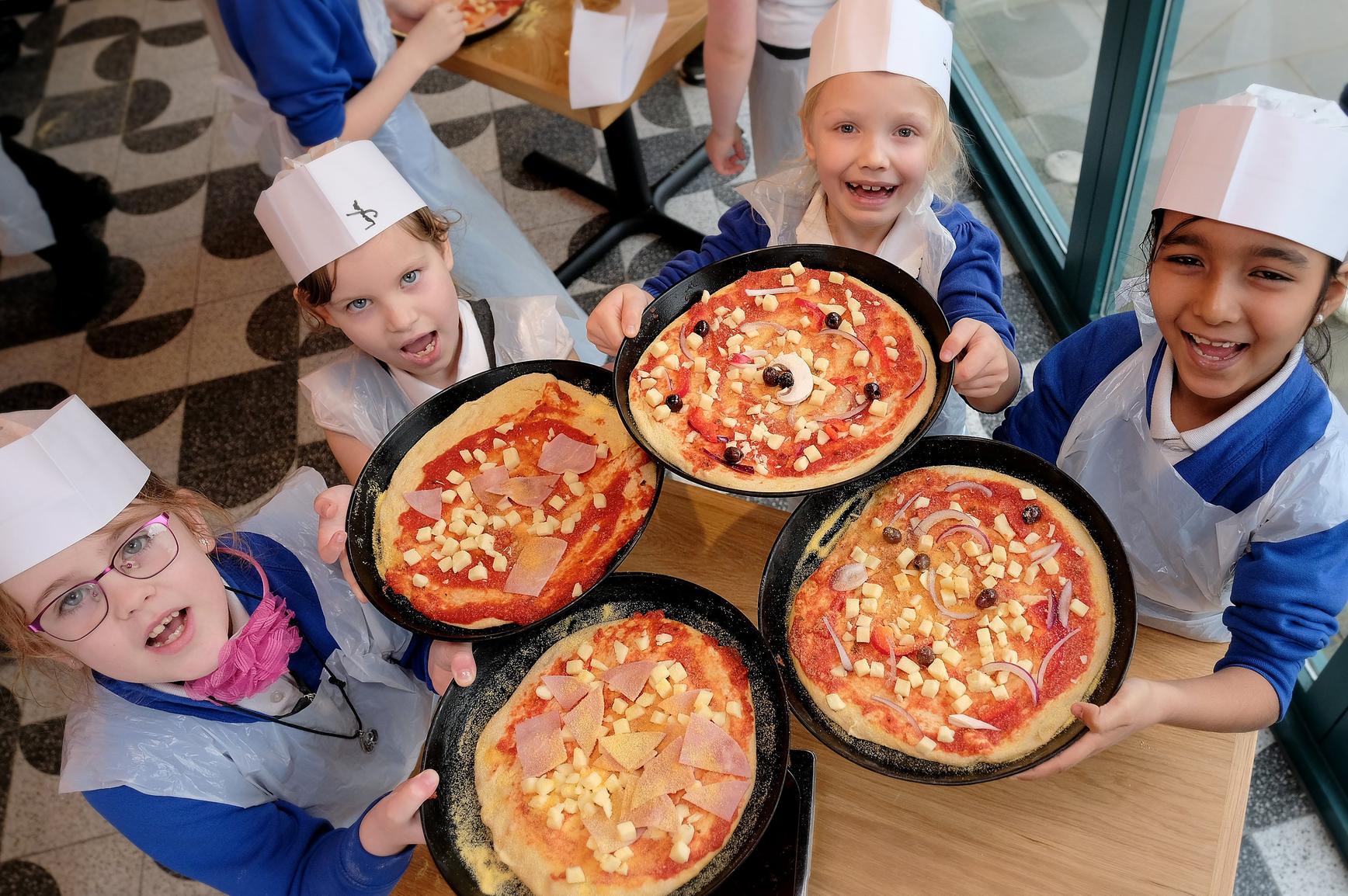 All smiles as Gladstone Road puils spend the morning at ASK Italian