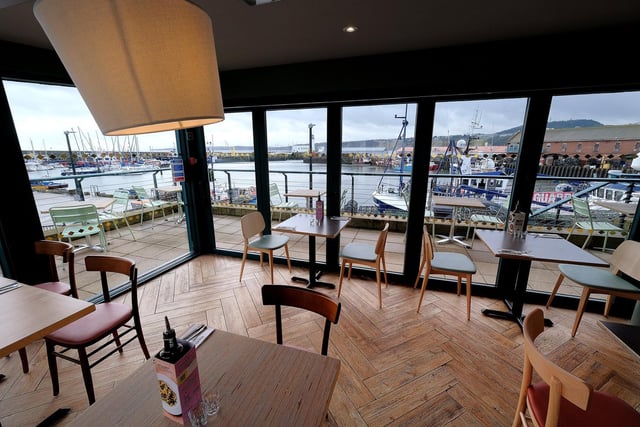 The restaurant enjoys an enviable position near the harbour