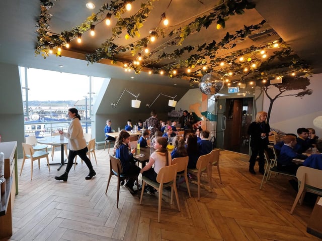 Unusual guests at the new look restaurant