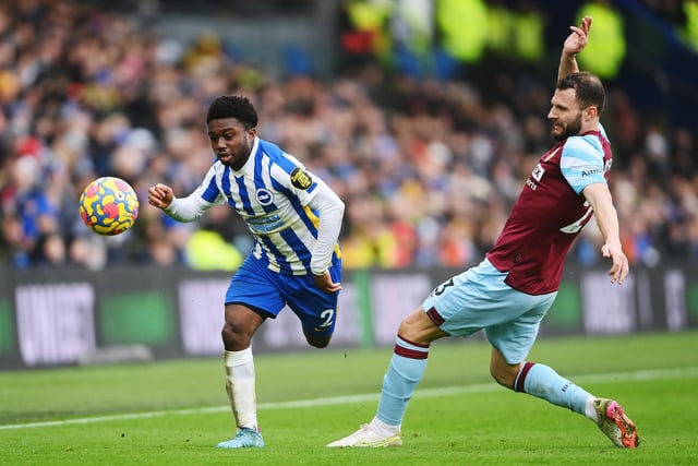 Another appearance, another clean sheet for the left back. That's three in five games for the Dutchman, who has kept the likes of Saka, Salah and now Lamptey at bay. Moder was also foiled in his attempts to make any inroads and was replaced before the hour.