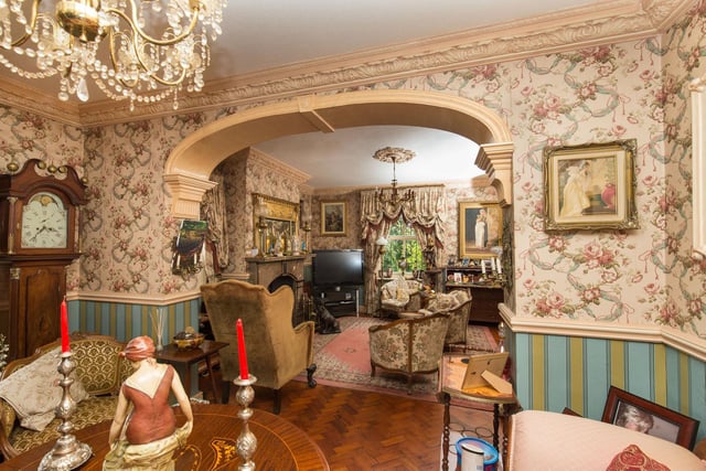 The house has been decorated with its roots in mind and so it is grand and maximalist