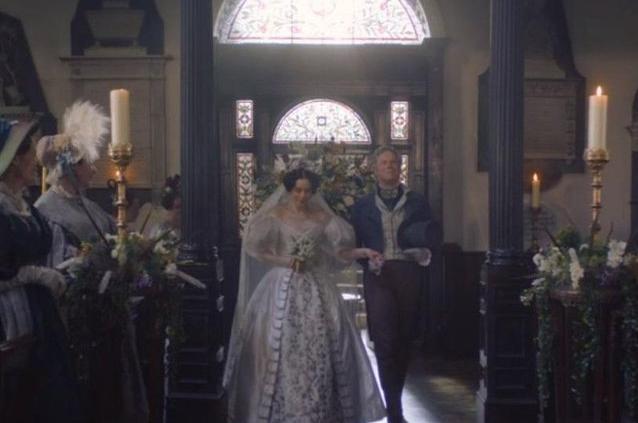 In episode two, Anne Lister attends her friend Vere Hobart's wedding at St Martin-in-the-Fields in London. But scenes for the interior of the church were actually filmed closer to home, in St Peter's Church in Sowerby.