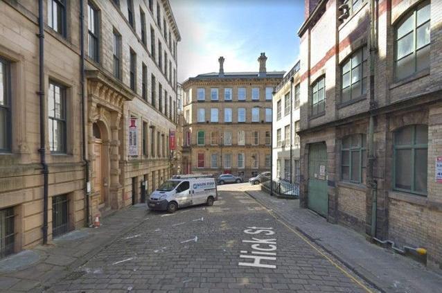 This area of Bradford was used for filming some of the 1830s street scenes set in Halifax.