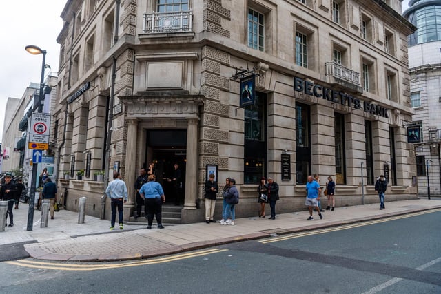 Becketts Bank on Park Row, Leeds city centre, has a 3.5 star rating