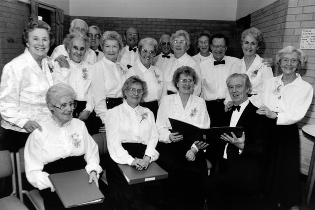 This is The Belle Isle Day Centre Choir pictured in November 1992. They formed in 1981 and boasted a full diary touring community centres and pensioner homes. They were under the baton of Walter Silver.