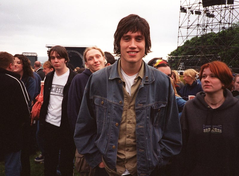 Then-model now presenter Vernon Kay made it to the Verve gig at Haigh Hall but was not allowed backstage, after forgetting his contact's name!