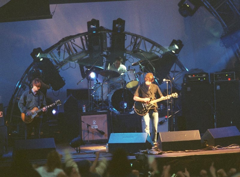 Richard Ashcroft and the band on stage