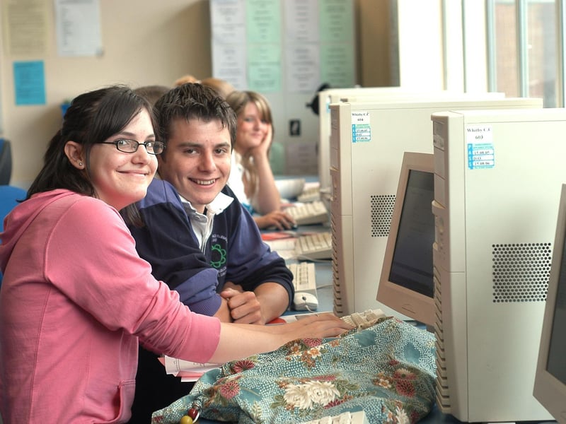 Whitby students register online for university with UCAS.
