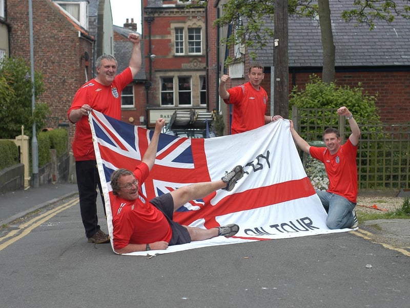 Whitby England football fans go on tour.