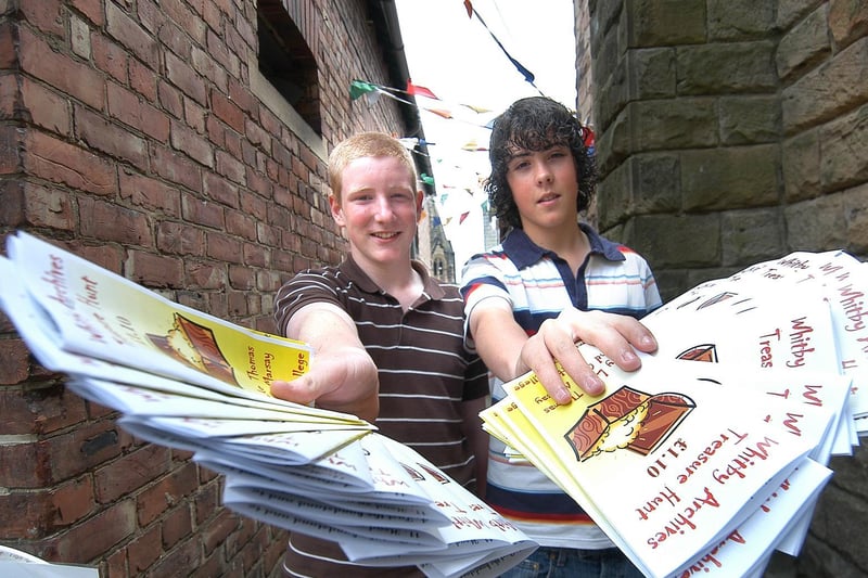 Work placement students organise a treasure hunt for Whitby Festival.