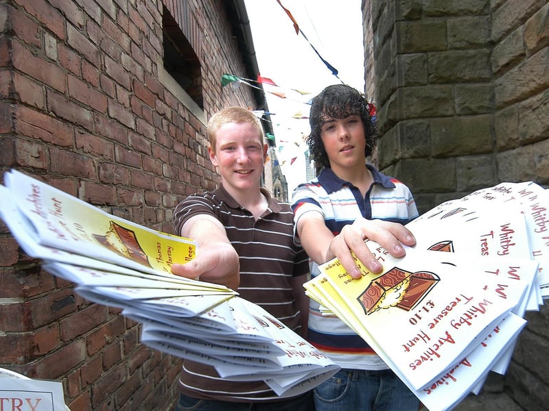 Work placement students organise a treasure hunt for Whitby Festival.