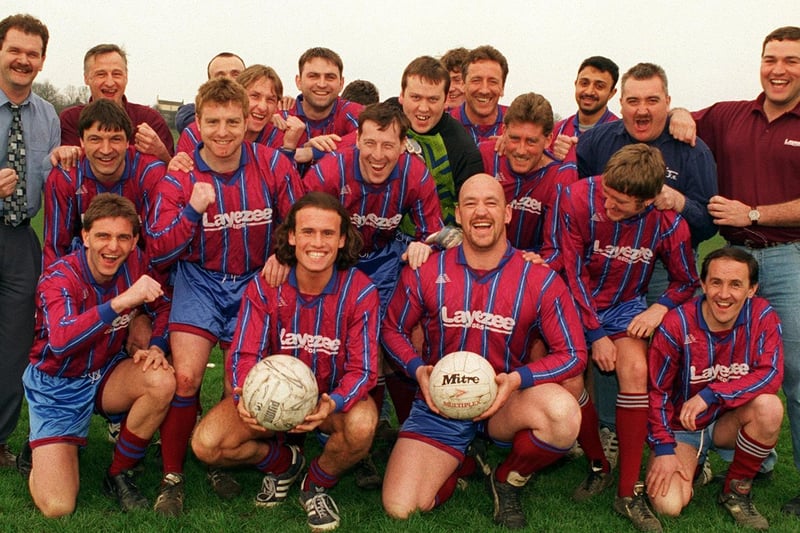 Batley pub team Barfield Arms were  just one game away from a national pub football final at Wembley in April 1996.