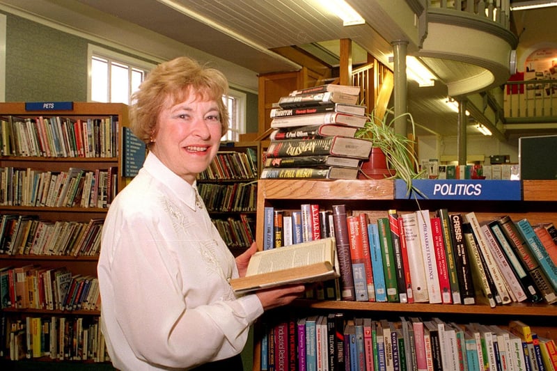 This is Eileen Worley who was retiring as a librarian at Batley Library.