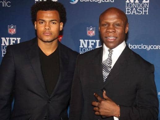 Chris Eubank pictured with his son Sebastian