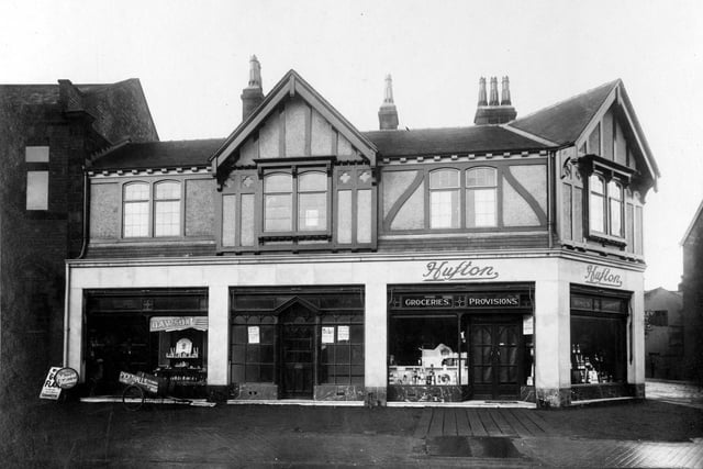 Greengrocers Huftons on North Lane pictured in February 1933. Dawson's Hair dressers can be seen on the left.